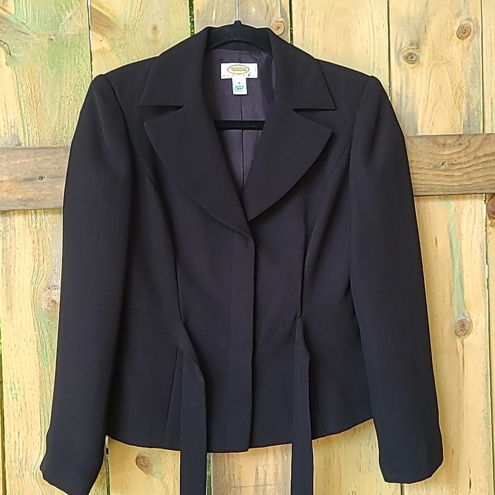 Talbots Black Blazer‎ with tie size 2